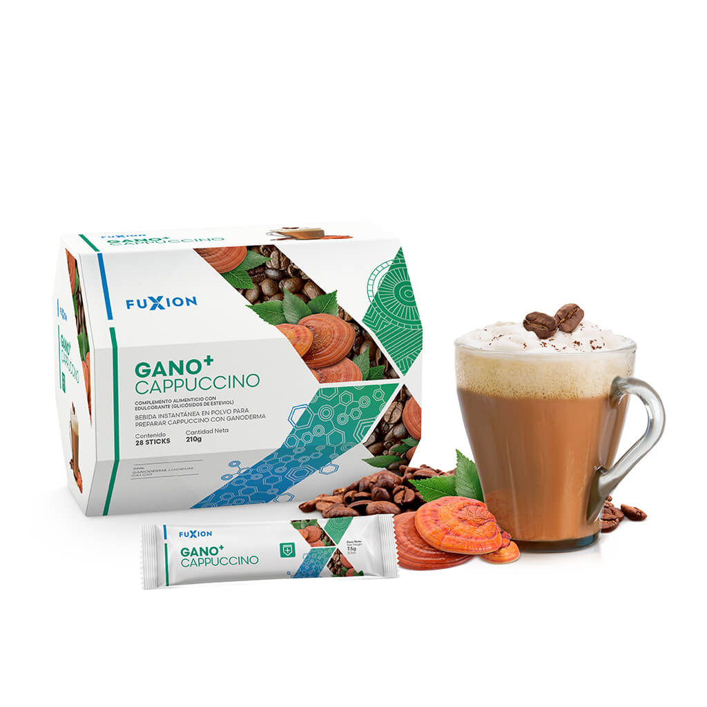 Gano+ Cappuccino FuXion - cafe con Ganoderma lucidum