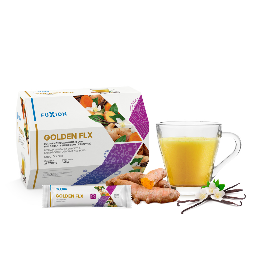 Golden Flx FuXion - movilidad articular curcuma jengibre antiinflamatorio