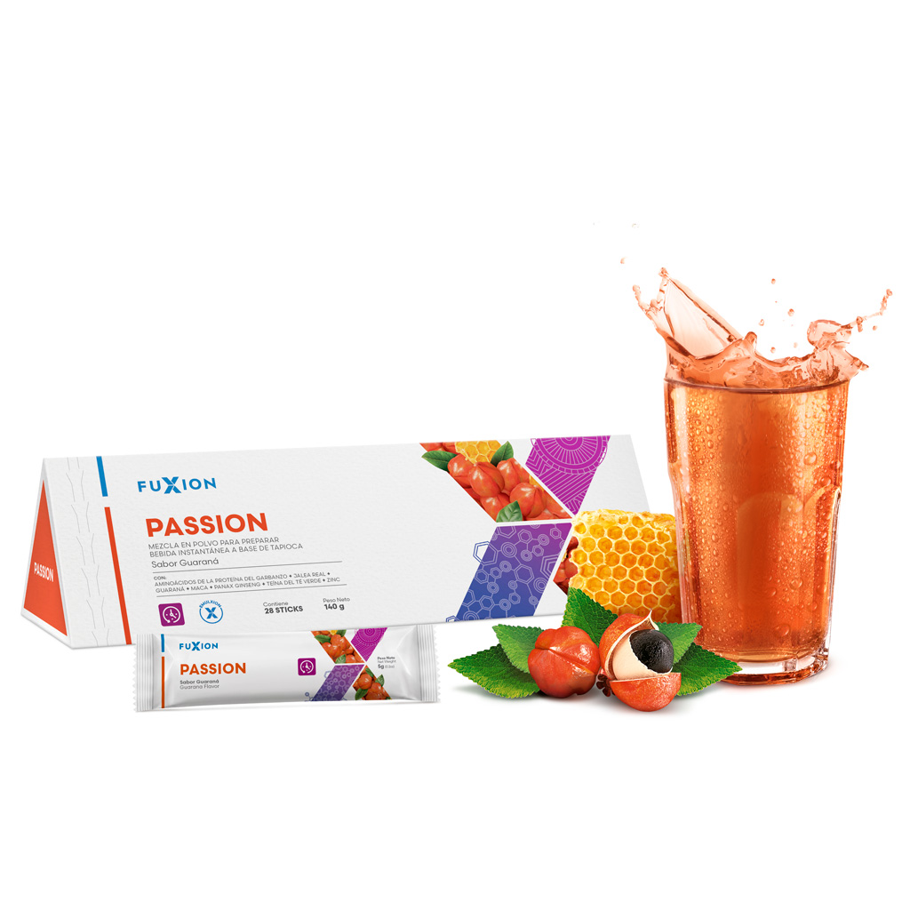 Passion FuXion - vitalidad con maca ginseng y jalea real