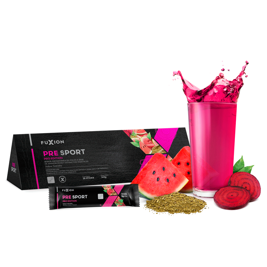 Pre Sport FuXion - pre-entreno natural con yerba mate y beterraga